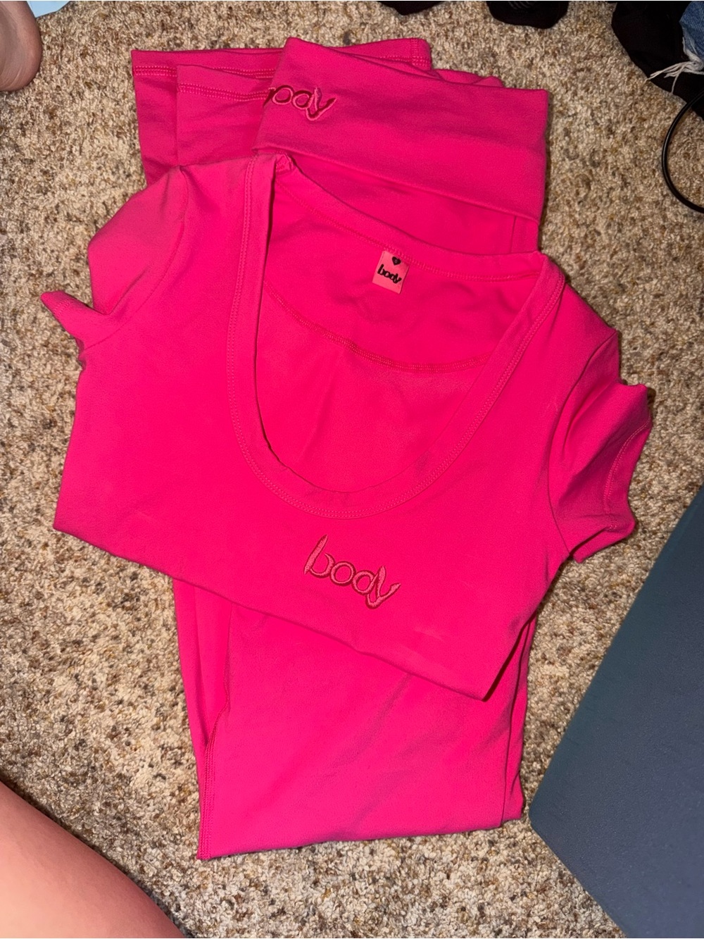 Body By Raven Bright Pink Yoga Set